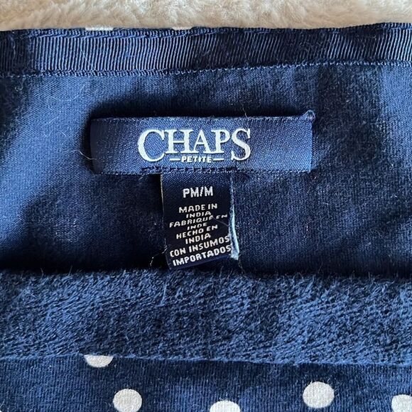 MM60 Chaps boat neck polka dot shirt - Picture 6 of 7